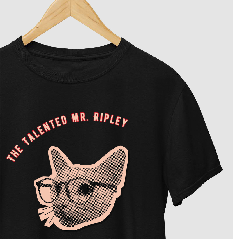 Camiseta O Talentoso Ripley — Cool Cat Edition