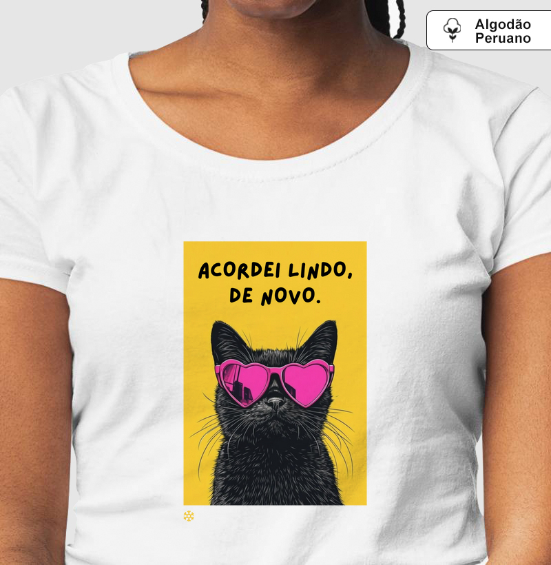 Camiseta Premium Acordei Lindo