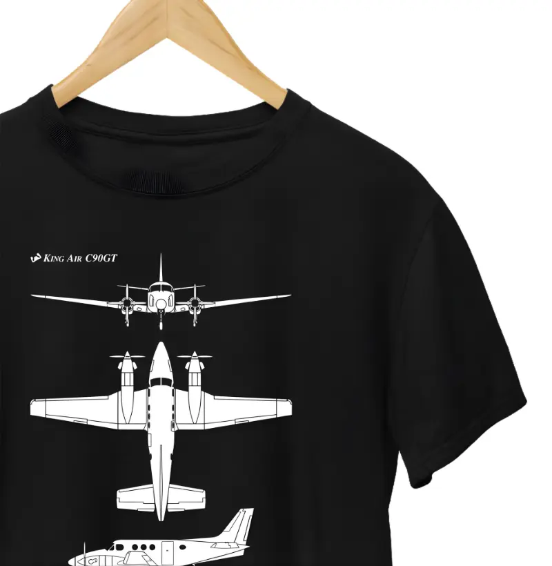 King Air C90GT - Black & White
