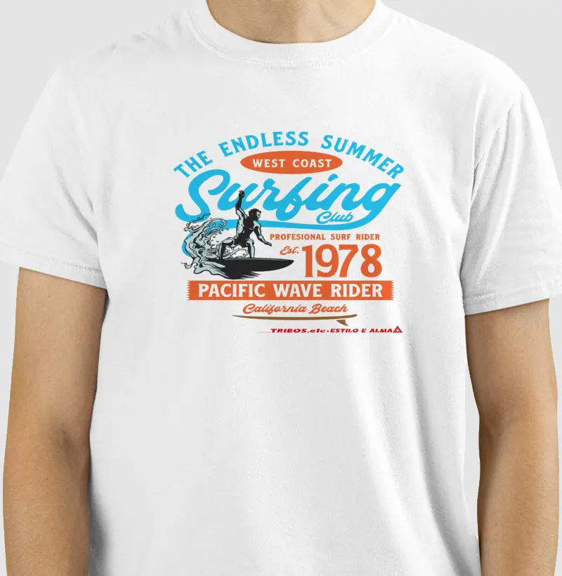 CAMISETA RESERVA.INK MASCULINA E FEMININA TRIBOS.etc ADVENTURE SURFING WEST COAST