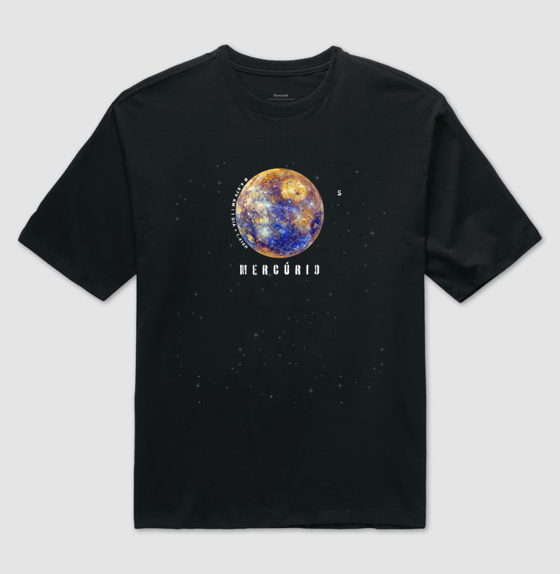 Mercúrio, o Mensageiro Celestial. Camiseta Supernova Estampada 
