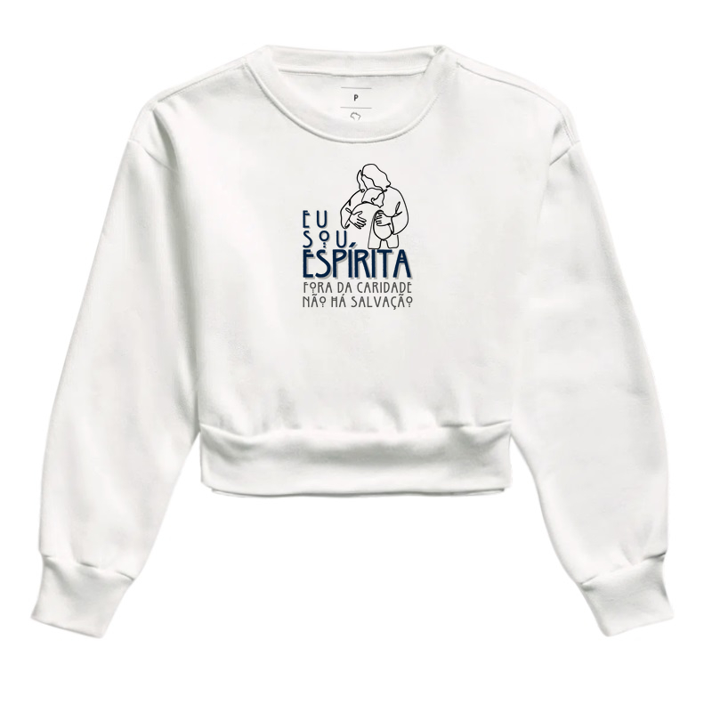 Estampa Sou Espírita Jesus Branco Fem.