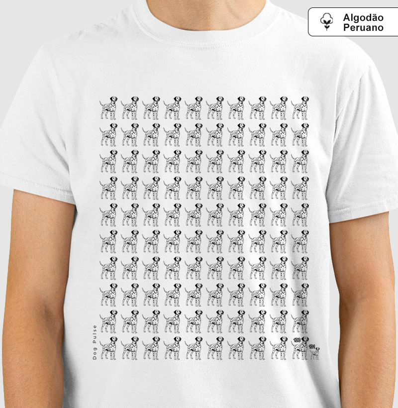 Camiseta Algodão Peruano Dog Pulse - Dálmata 101