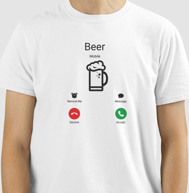 A cerveja está chamando