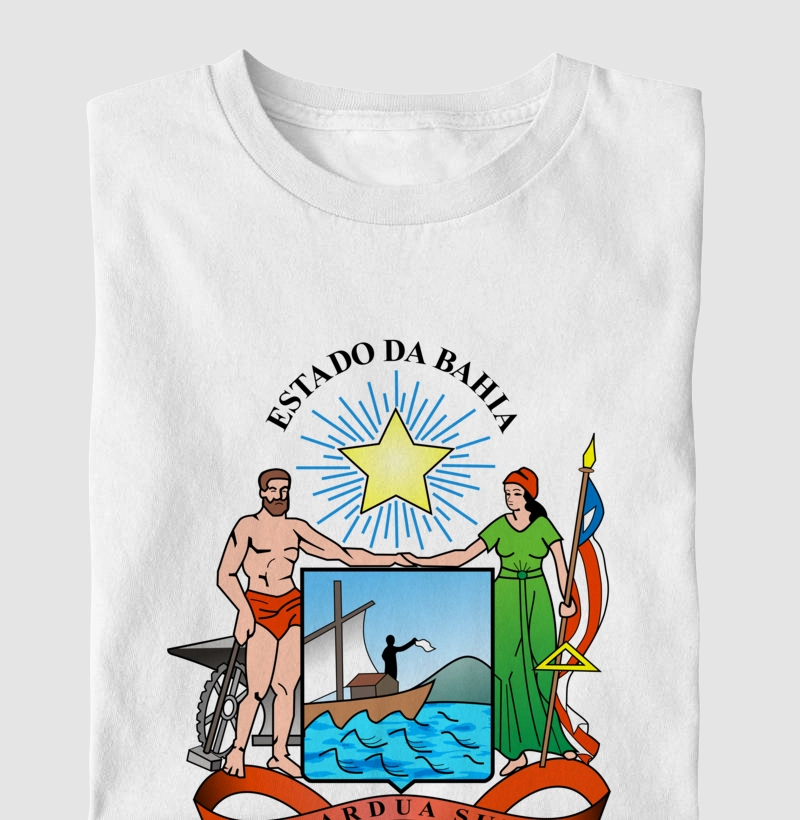 CAMISETA "BRASÃO DA BAHIA" - Coleção Estados Brasileiros