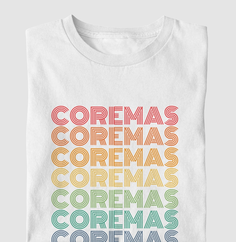 Coremas Letreiro Retrô