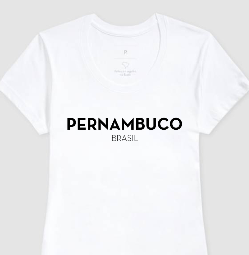 Camiseta Pernambuco Estado Brasil