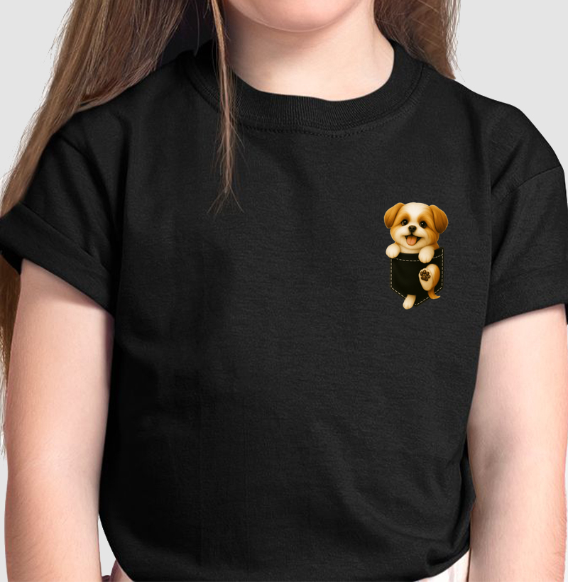 Pocket Black Shih Tzu 