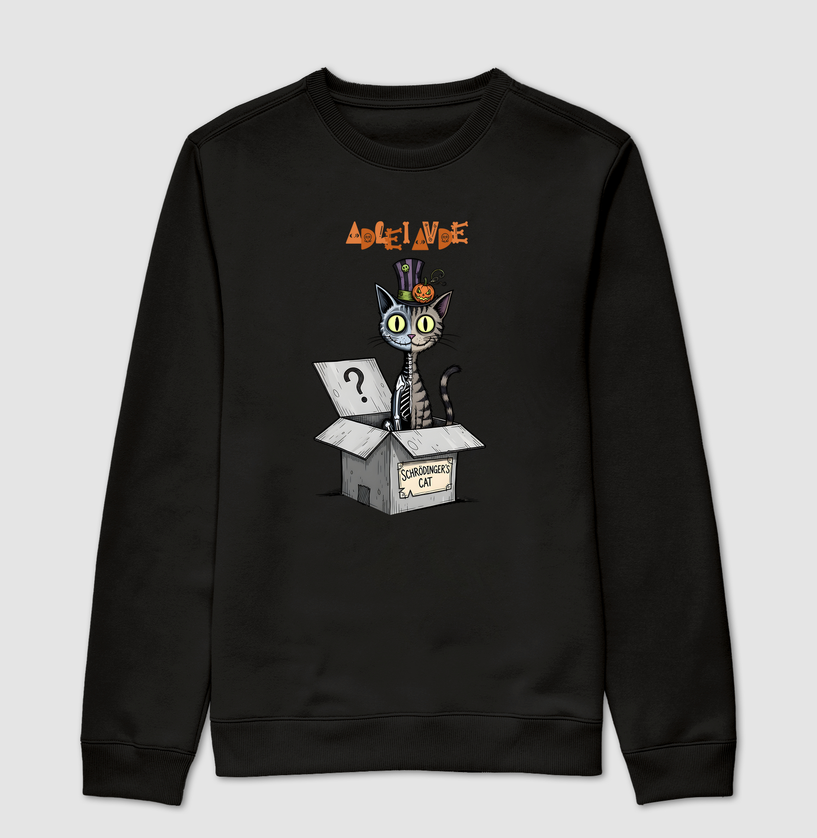 Halloween Gato de Schrödinger | Moletom
