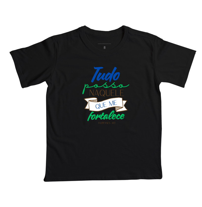 camiseta menino infantil tudo posso