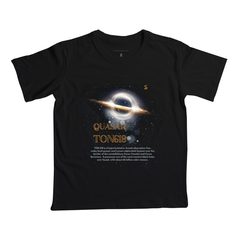 Quasar Ton618 Camiseta Supernova Estampada  