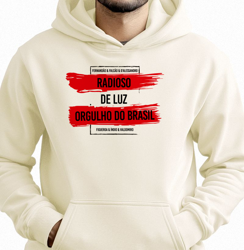 Moletom Canguru Radioso de Luz