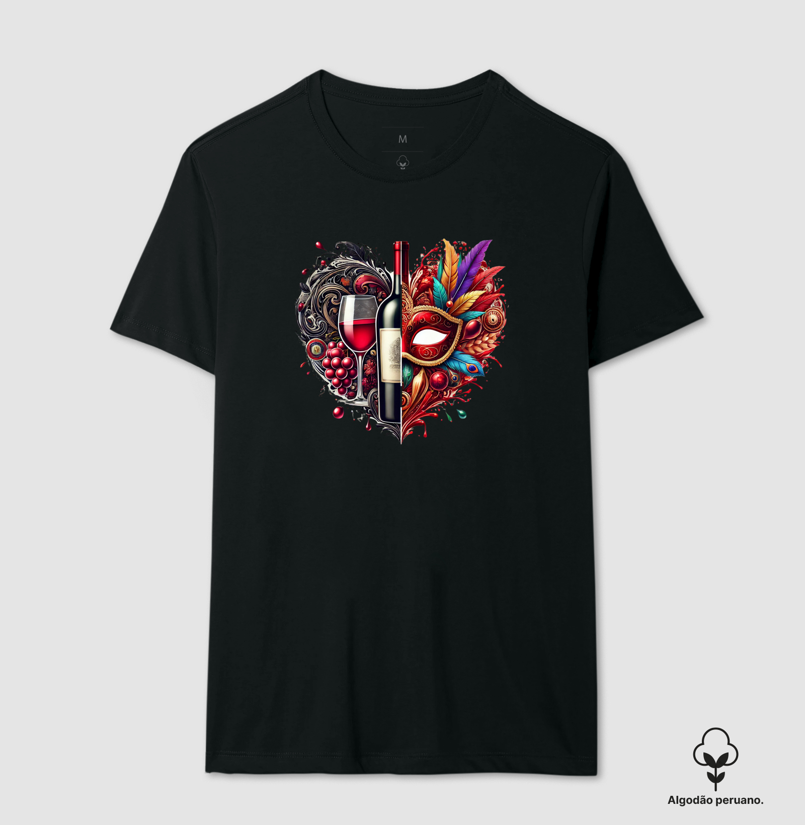 Camiseta Coração de Carnaval