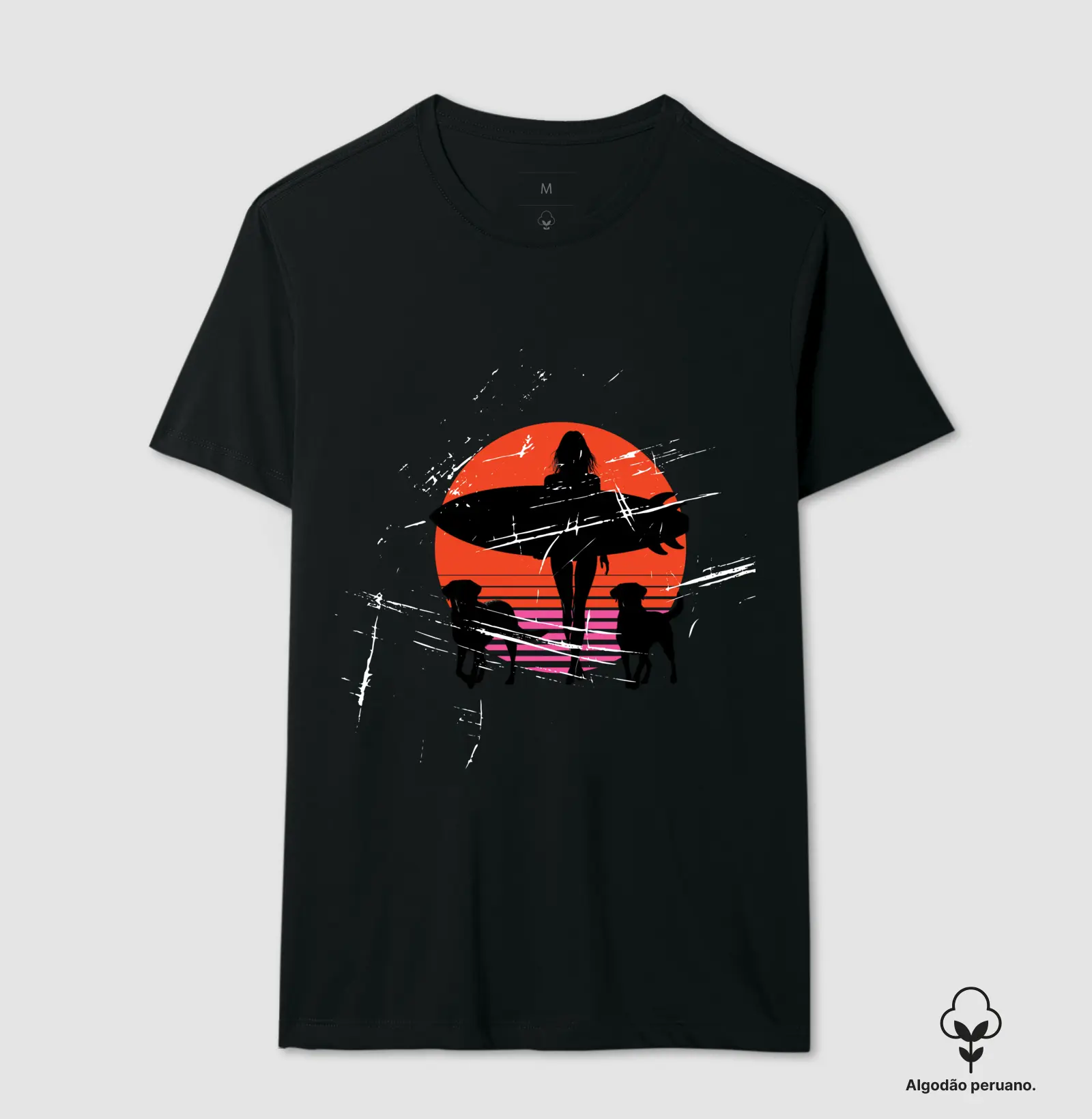 Camiseta feminina/ surfer
