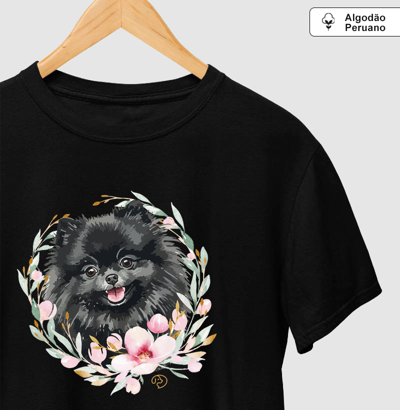 Spitz Alemão Black Aquarela