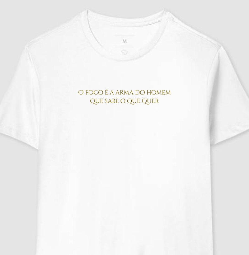 O foco é a arma do homem que sabe o que quer