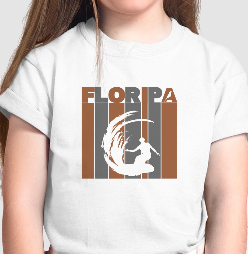 CAMISETA INFANTIL SOU FLORIPA SURF 