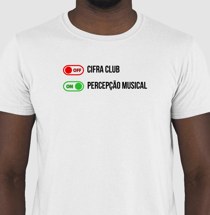 Camisa "Cifra Club OFF / Percepção ON"
