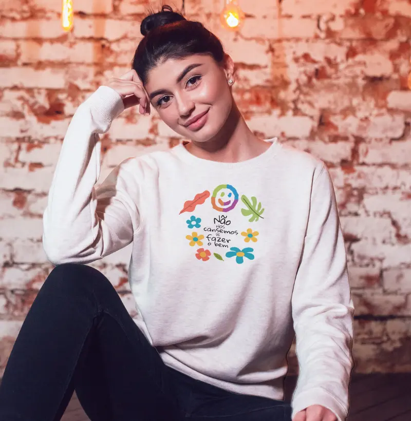 Moletom Cirinho Sorrindo - Ong de combate ao Câncer