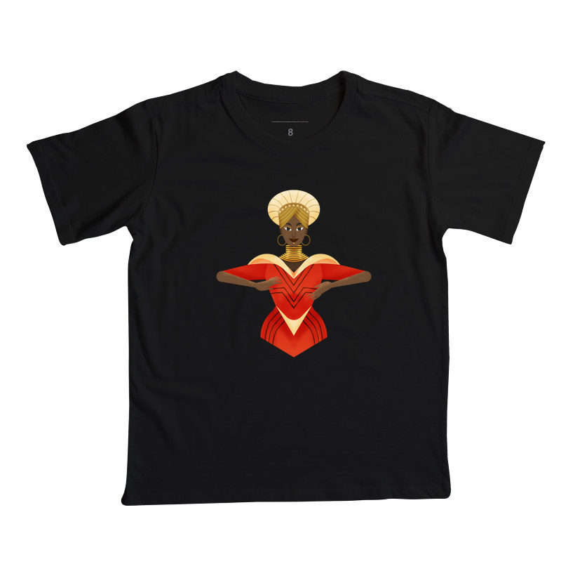 Camiseta Original Afrofuturista Mulher Maravilha