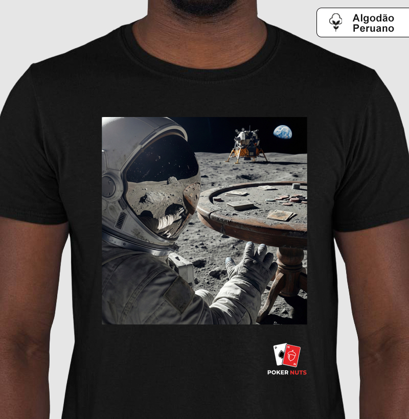Camiseta Algodão Peruano Descoberta Lunar