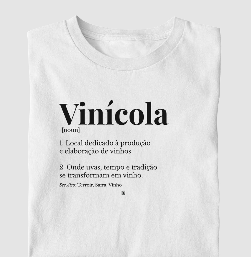 Camiseta Vinícola — Wine Dictionary