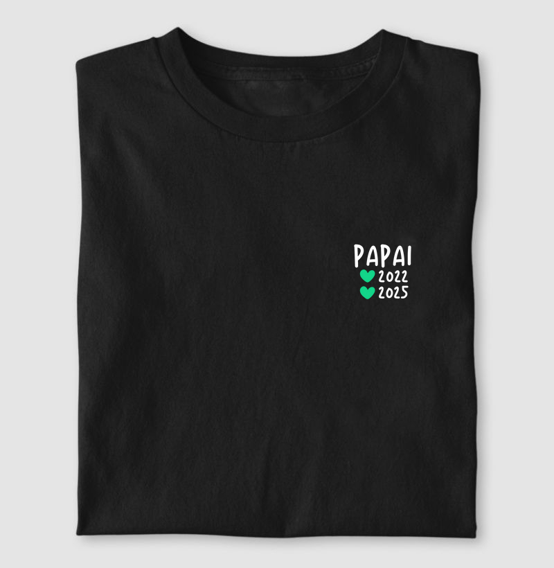 Papai 2022 e 2025 - corações - minimalista