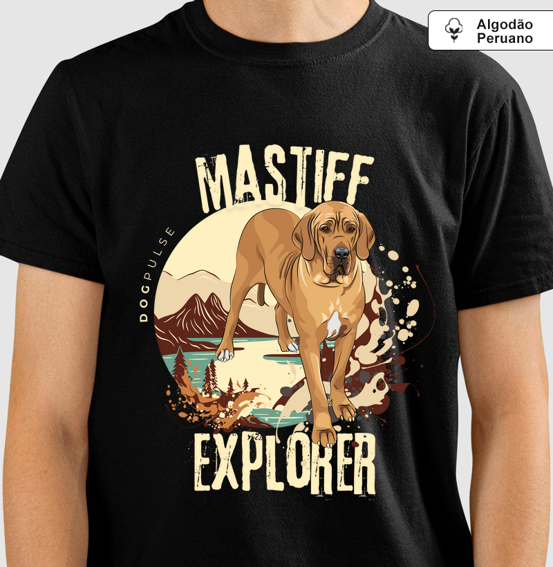 Camiseta Algodão Peruano Dog Pulse Mastiff Explorer – Bold Strength