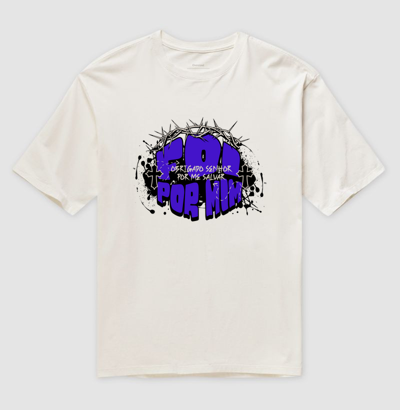 CAMISETA OVERSIZED OBRIGADO SENHOR