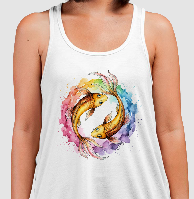 Peixes Dourados - Aquarela