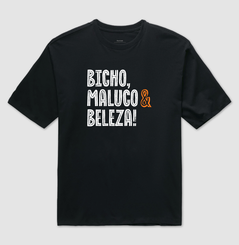 Camiseta Oversized Frevo - Bicho, Maluco & Beleza