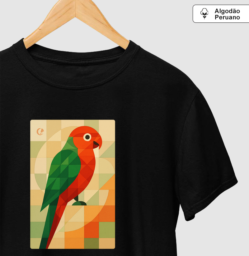 Camiseta Algodão Peruano - King Parrot Geométrico