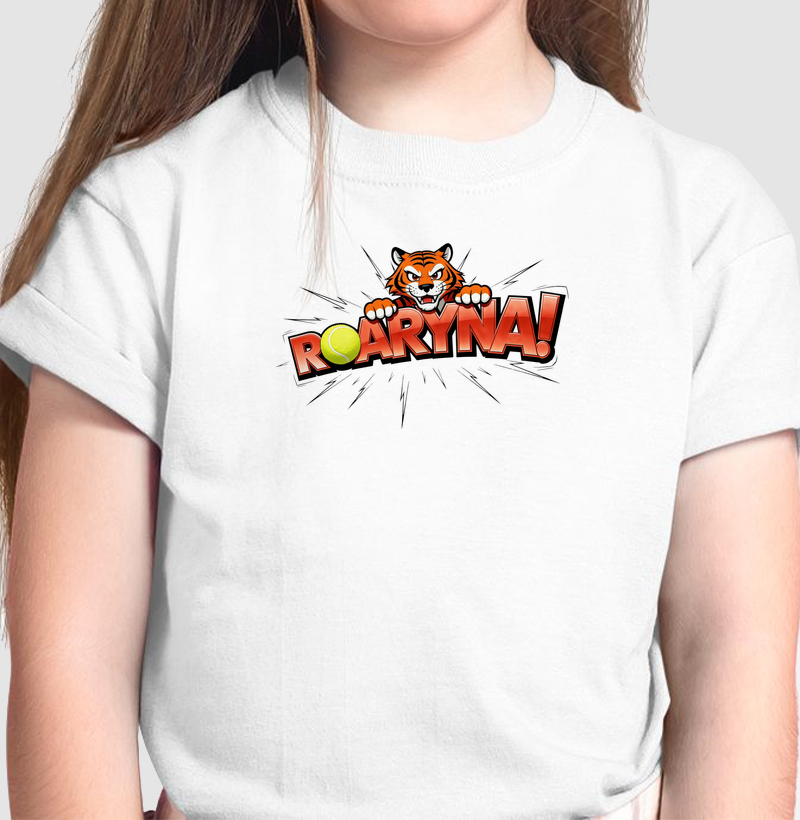 t-shirt infantil ROARYNA! | camiseta tênis