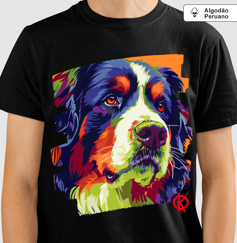 Camiseta Pet Art Bernese