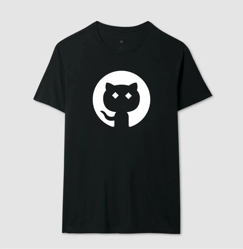 Camiseta Github com olhos