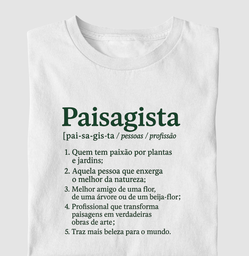 Definição de Paisagista