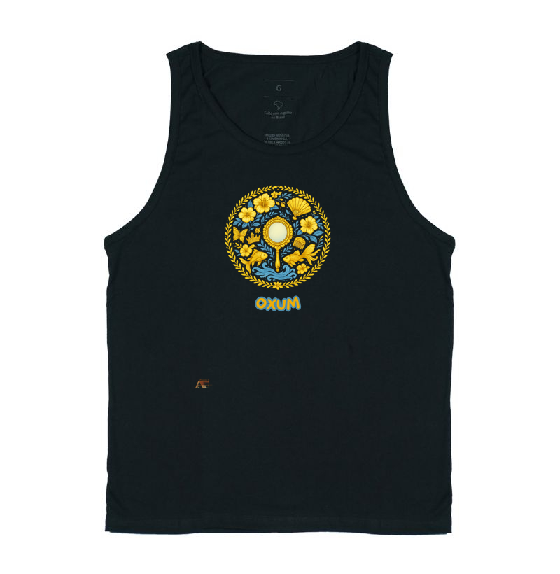 Camiseta Mandala de Oxum – Aruanda ê 100% Algodão