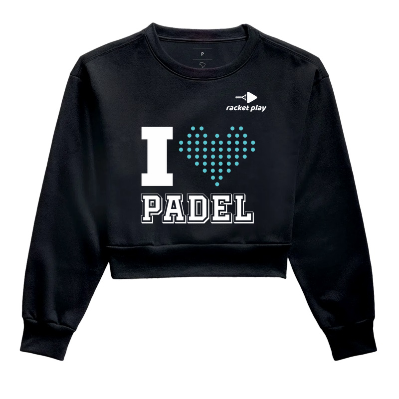 Cropped Moletom Padel - Eu amo Padel
