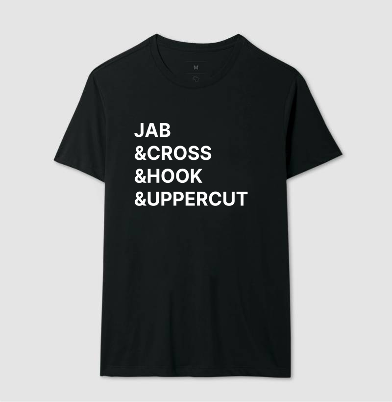 Camiseta - Jab e Cross e Hook e Upper