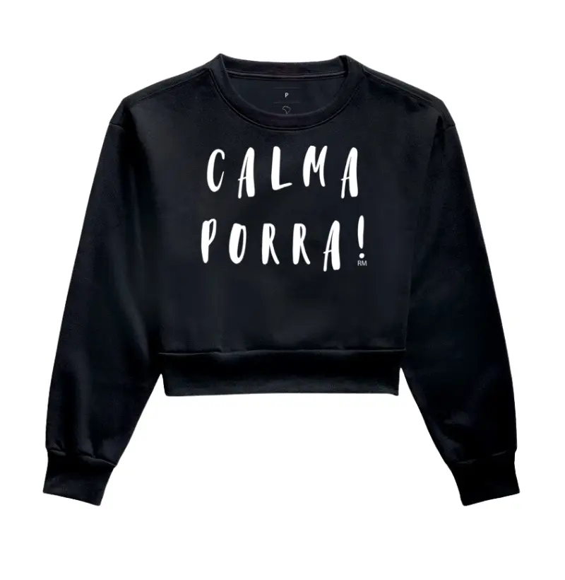Moletom Cropped - Calma