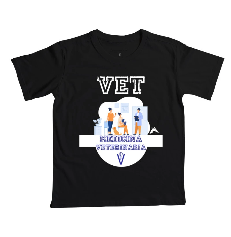 Camiseta Infantil Medicina Veterinária 0124