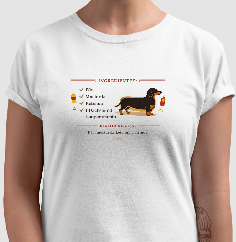 Dachshund: pão, mostarda, ketchup e atitude!