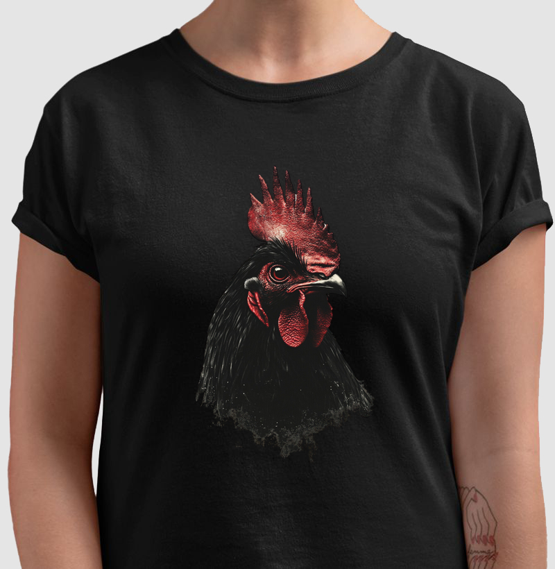 Camiseta Galo Preto