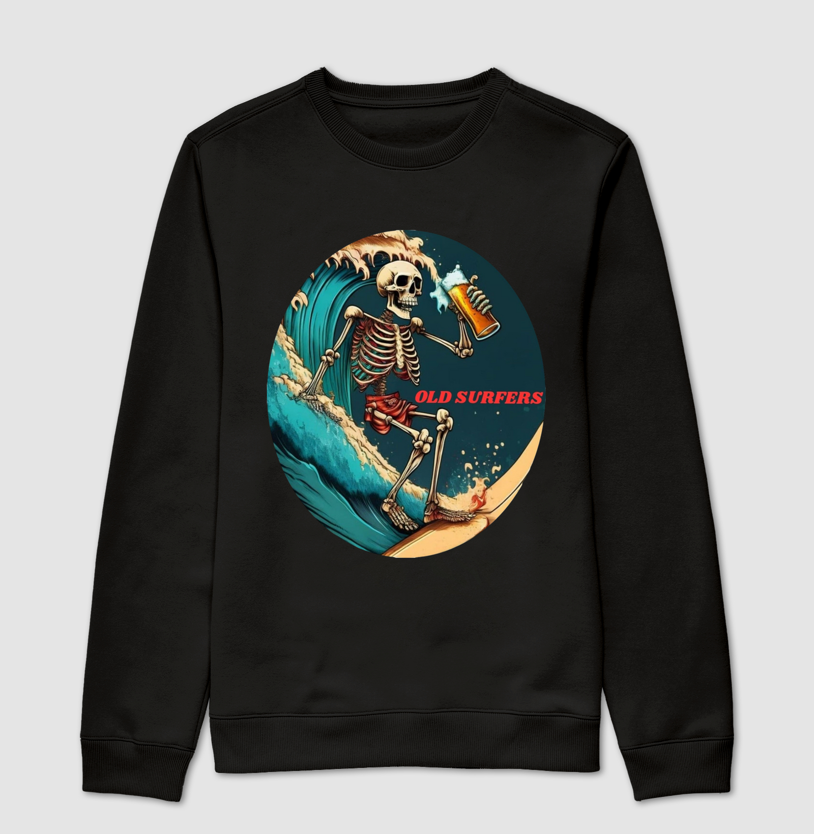 Camisa Oversized Skull & Beer