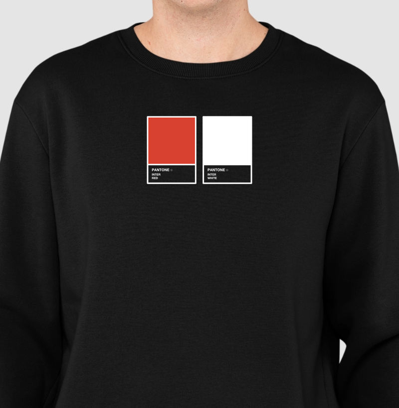 Moletom Pantone Vermelho e Branco