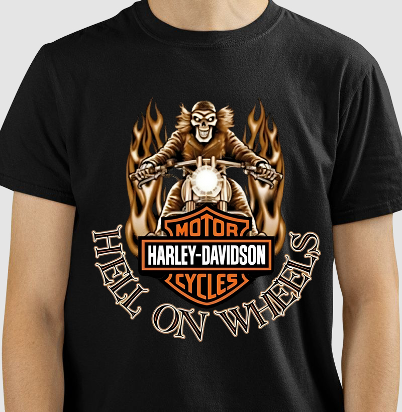 Camiseta Harley Hell On Wheels