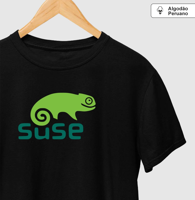 Camiseta Premium Linux Suse (logo antigo)