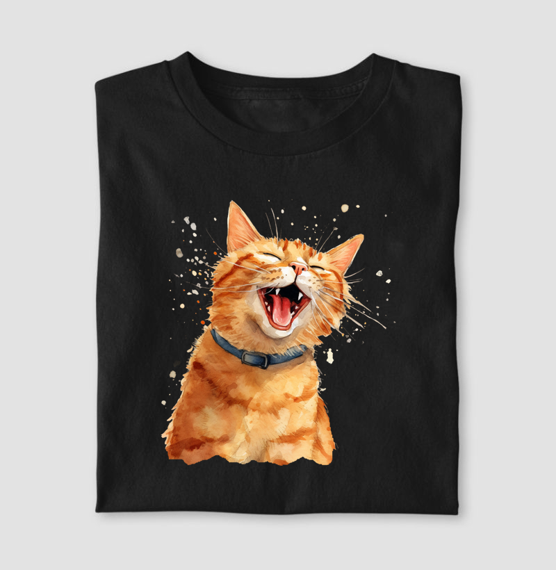 Camiseta American Shorthain Aquarela