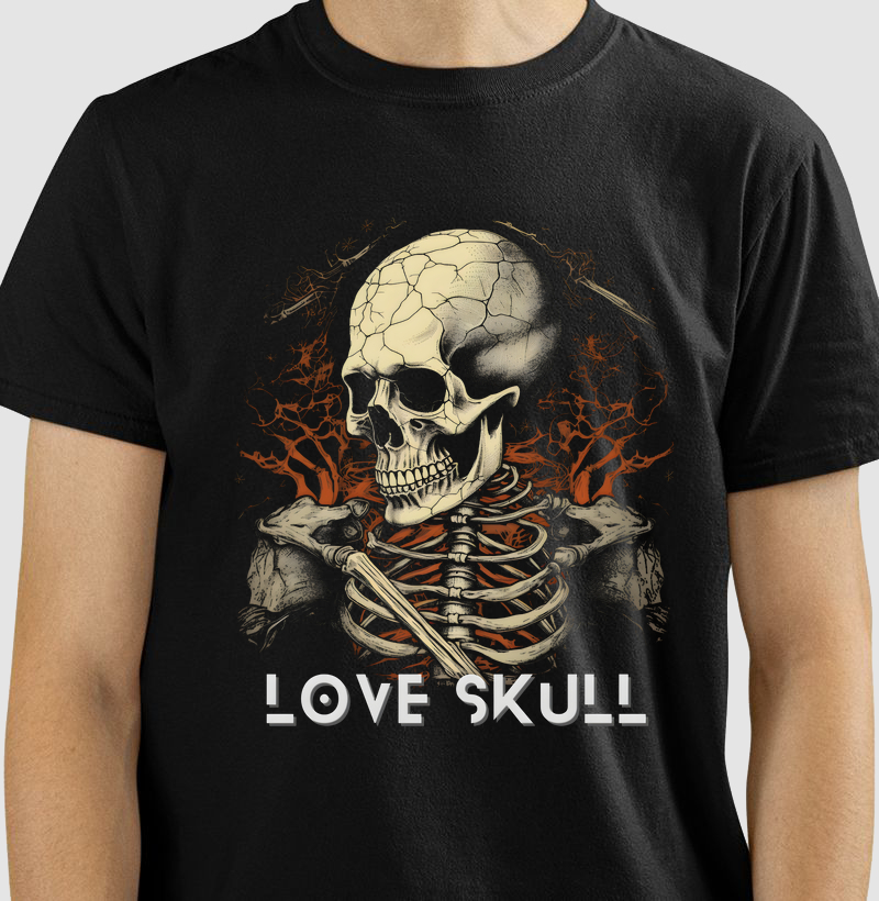 Camiseta Love Skull Grim