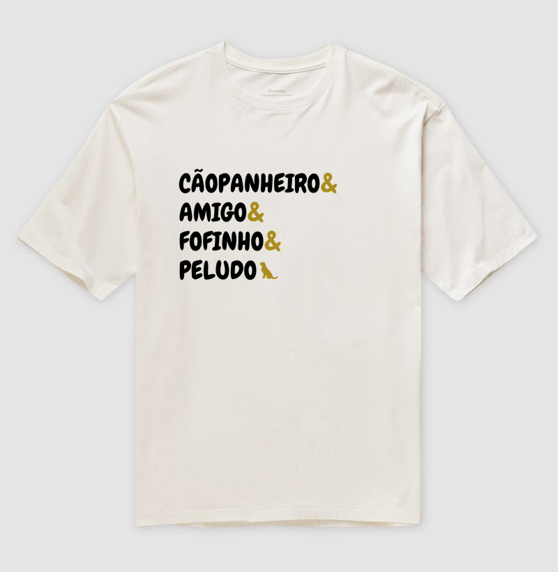 camiseta jogo de palavra cachorro